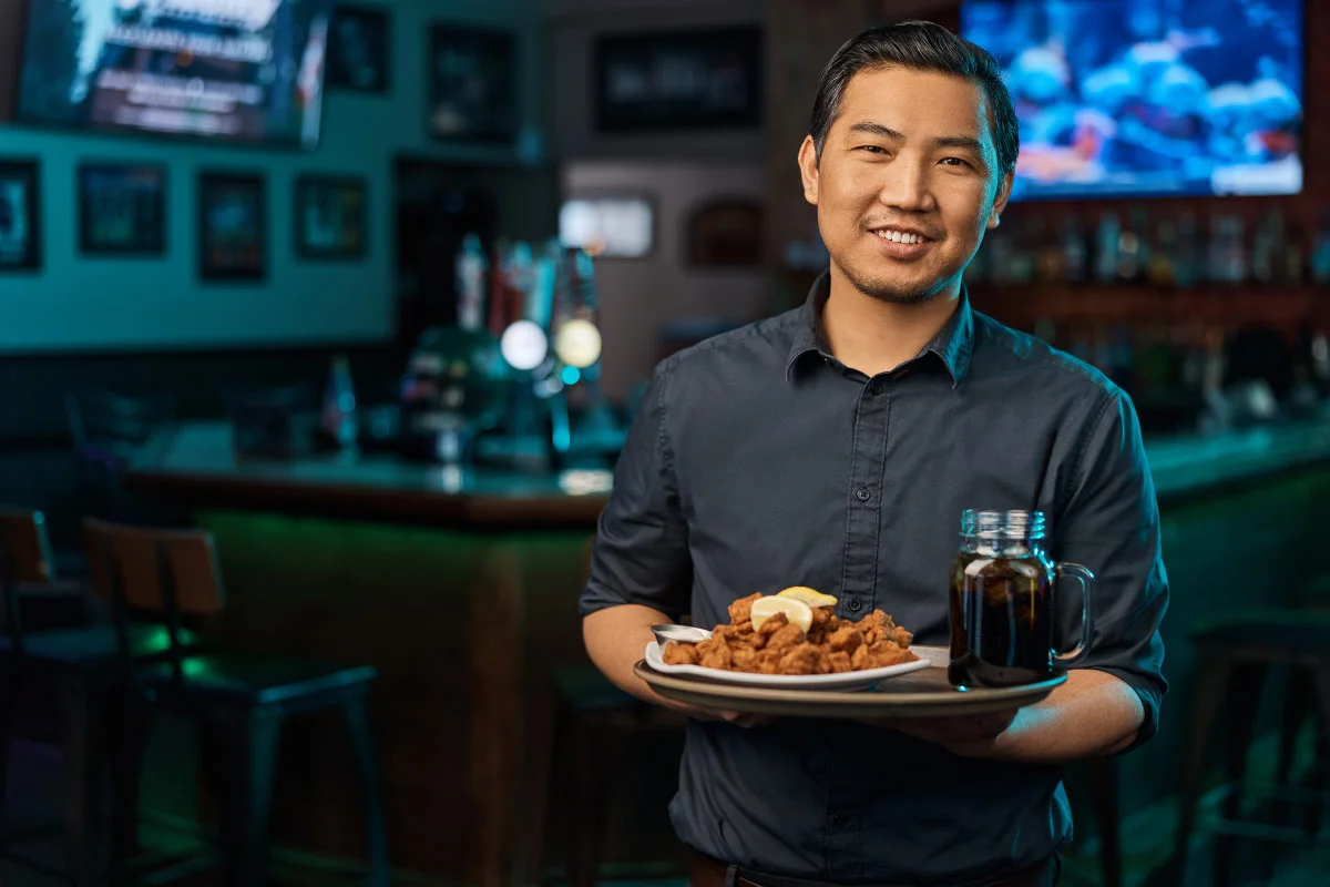 Signature Mr. Ribs dishes - slow-cooked baby back ribs, Greek souvlaki and pizza at Saskatoon's McKercher Drive restaurant